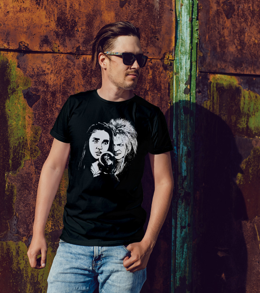 Labyrinth Its Only Forever Goblin King And Sarah T-Shirt