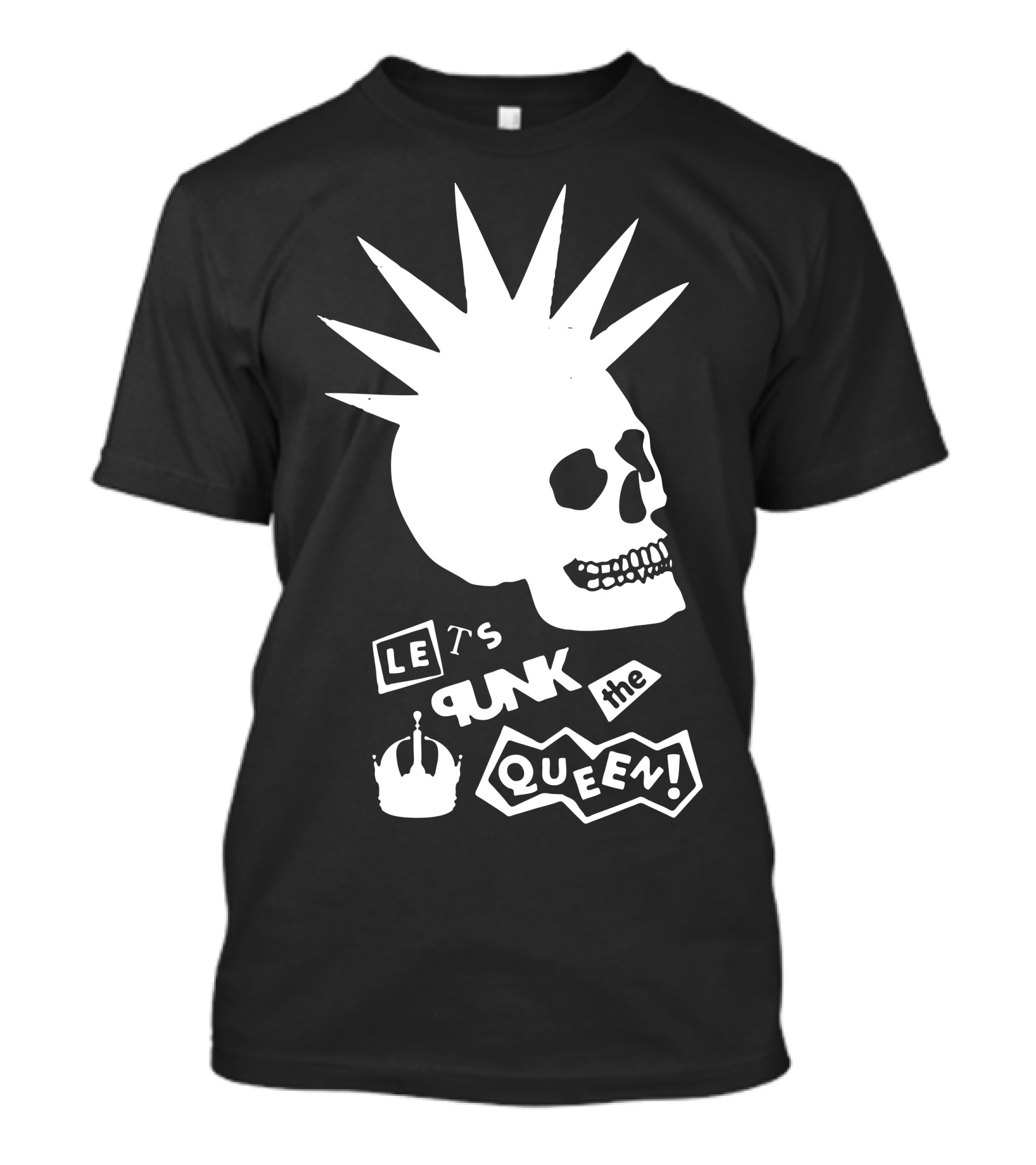 Let's Punk The Queen Skull Crown Iconic T-Shirt