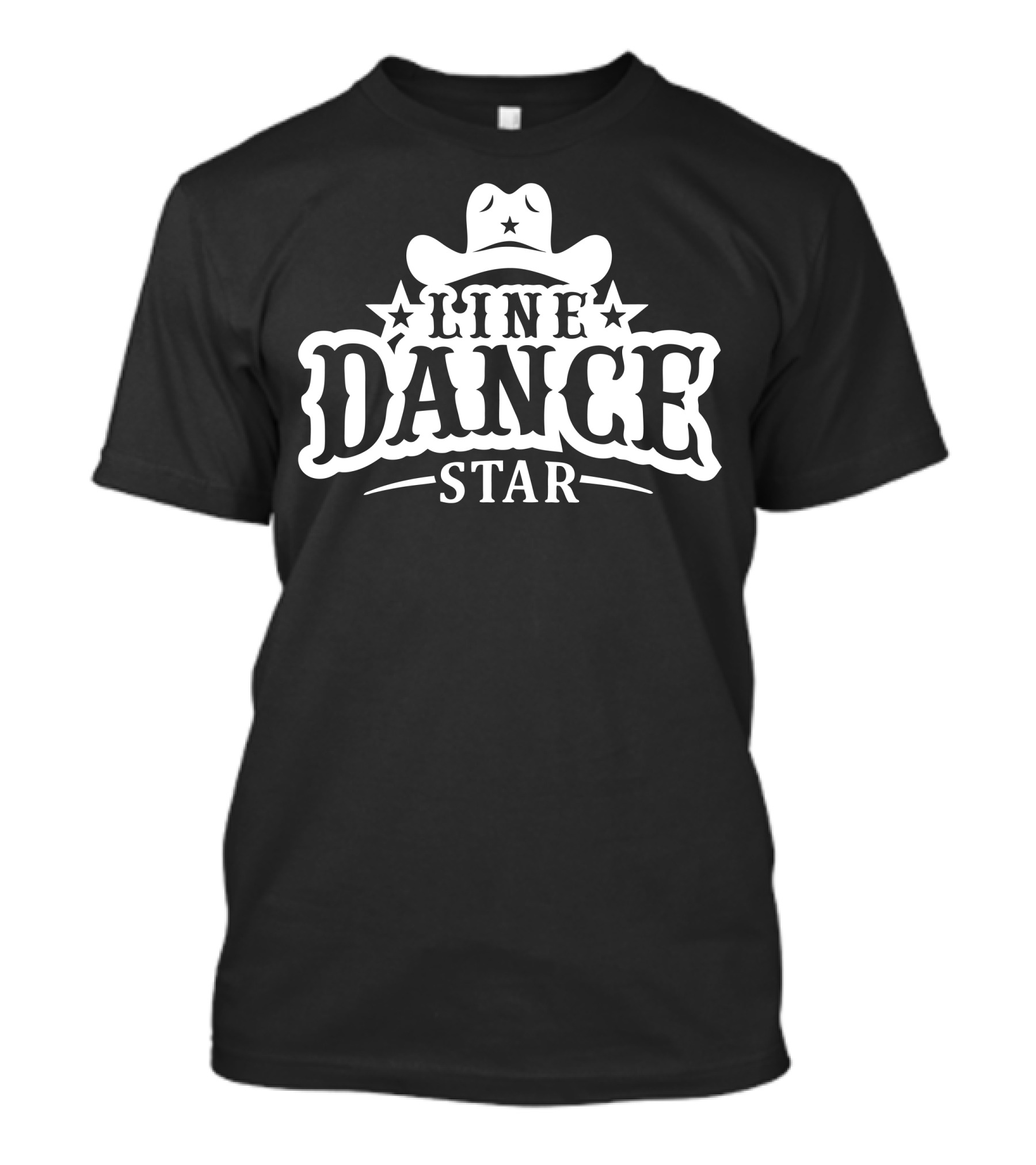 Line Dance Star Cowboy Hat And Stars T-Shirt
