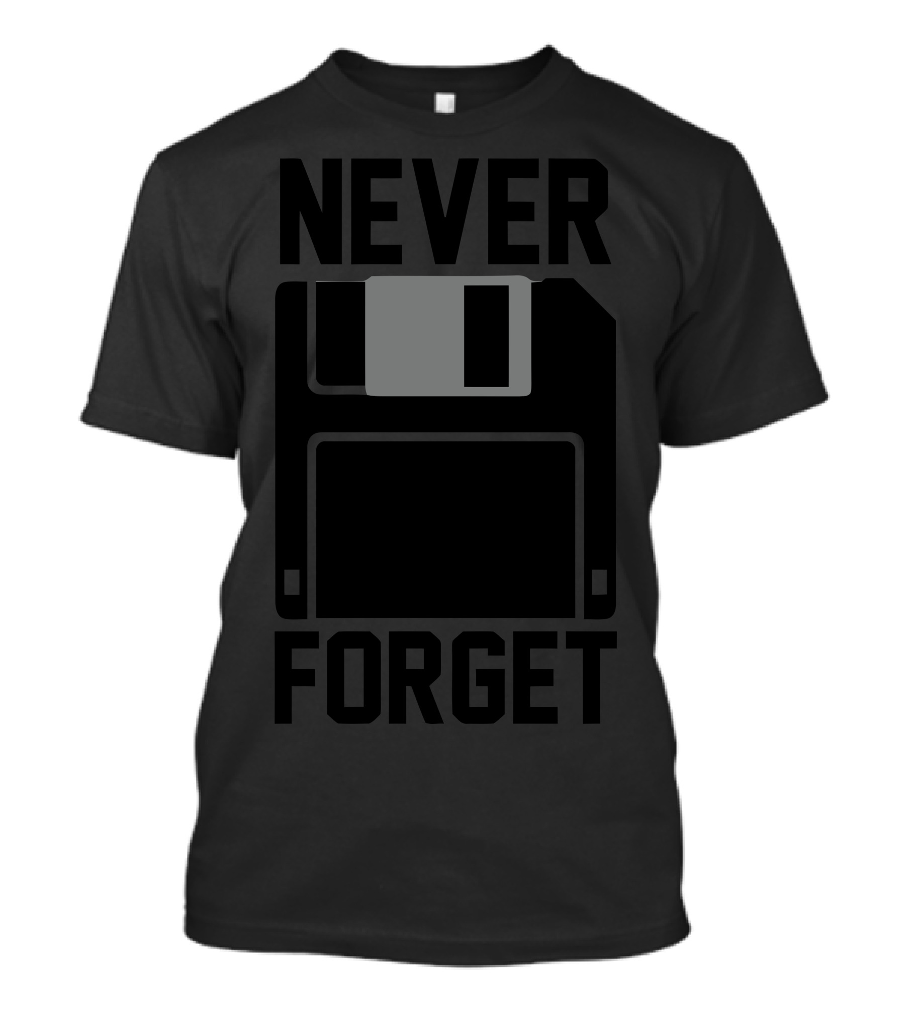 Never Forget Iconic Retro Floppy Disk Nostalgia T-Shirt