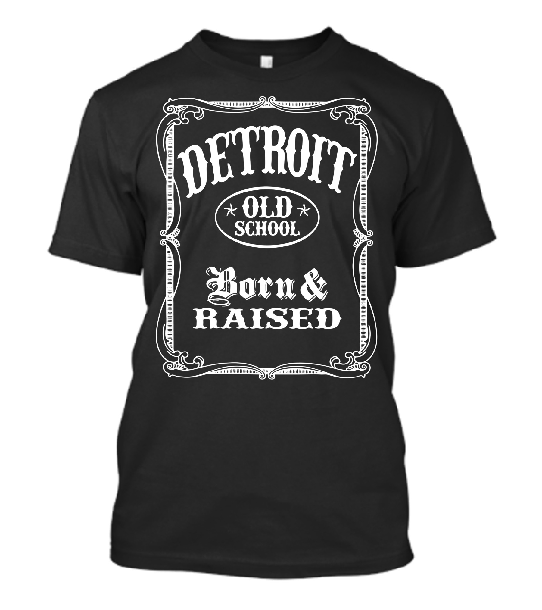 Detroit Old School Born And Raised T-Shirt