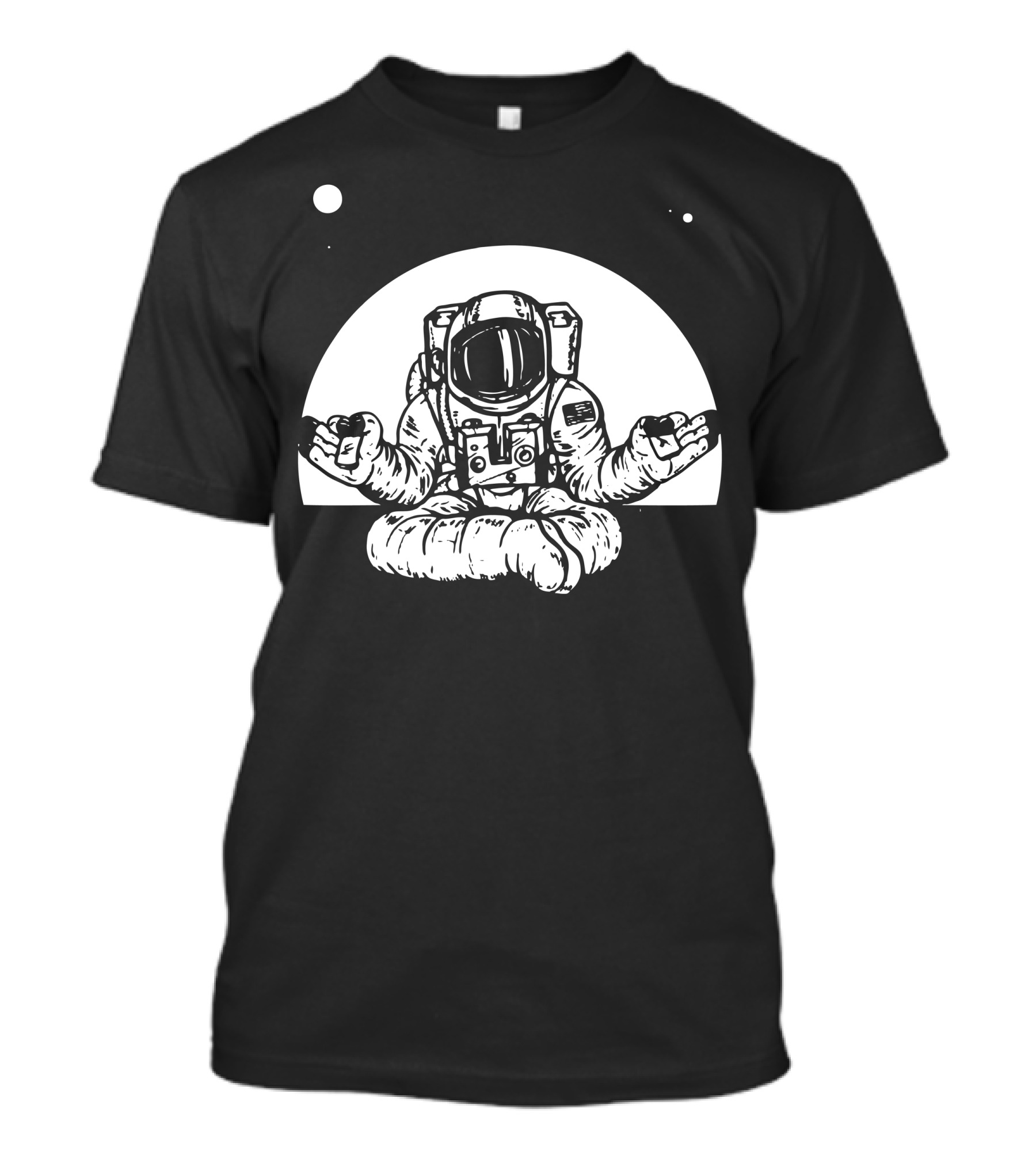 One With Everything Meditating Astronaut Space Zen T-Shirt