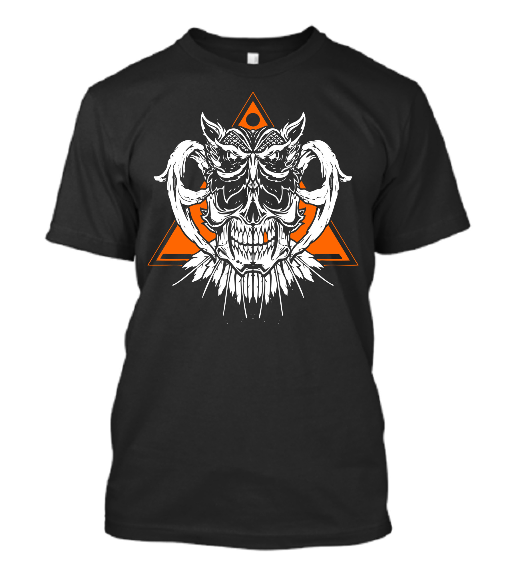 Owl Skull Triangle Fusion T-Shirt
