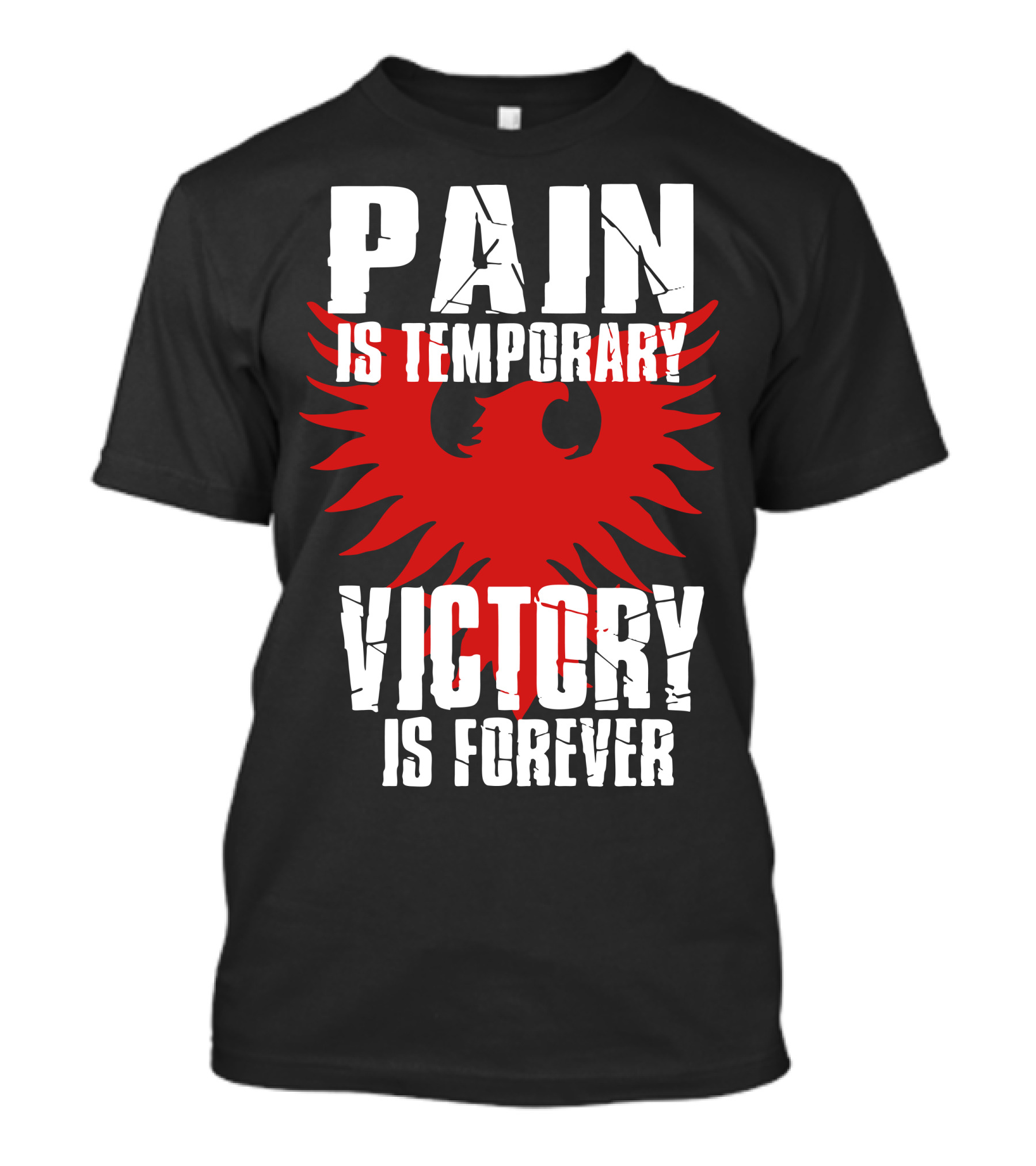 PAIN IS TEMPORARY VICTORY IS FOREVER Red Eagle T-Shirt