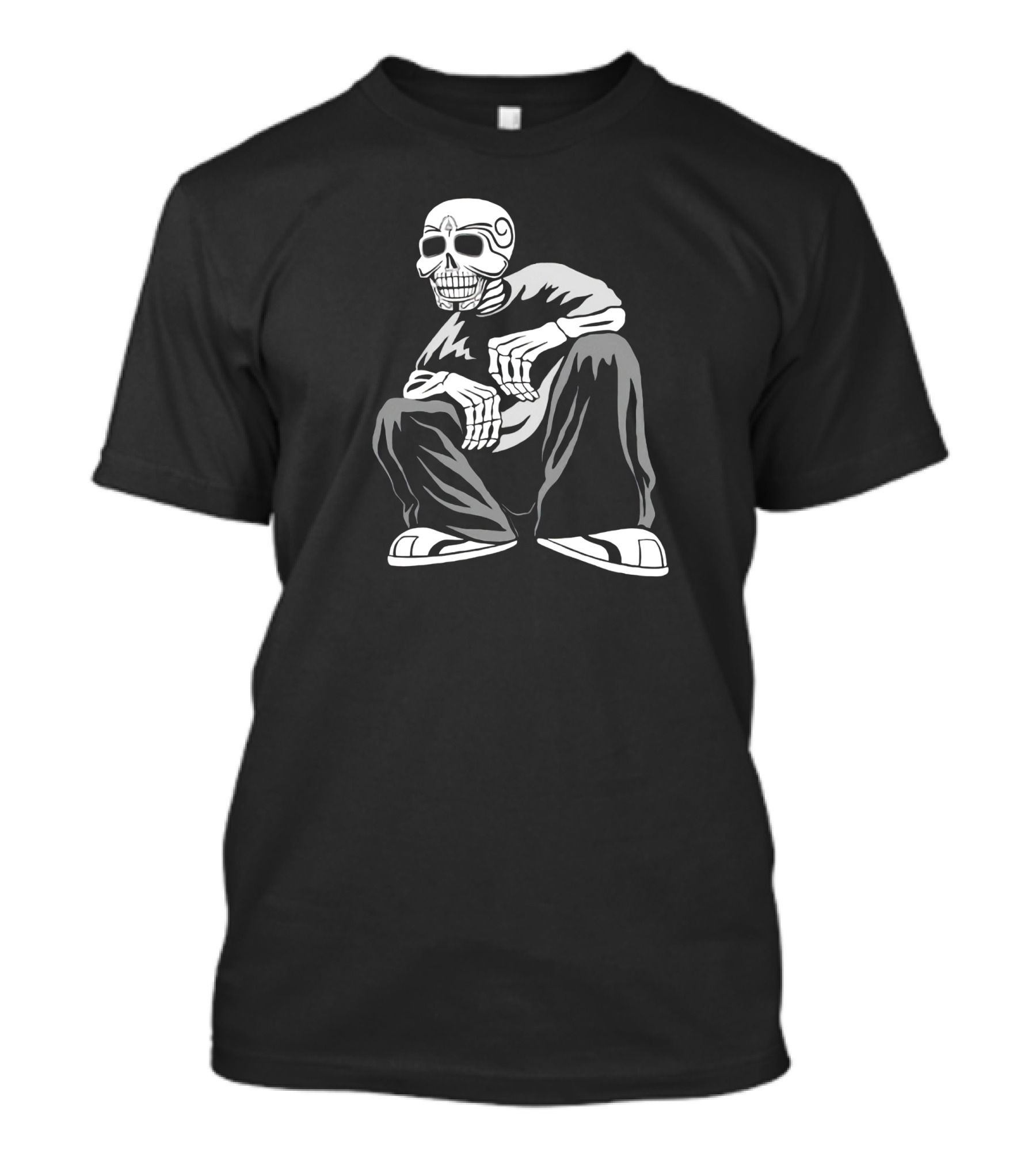 Painted Vato Skulls Dia De Los Muertos Urban T-Shirt