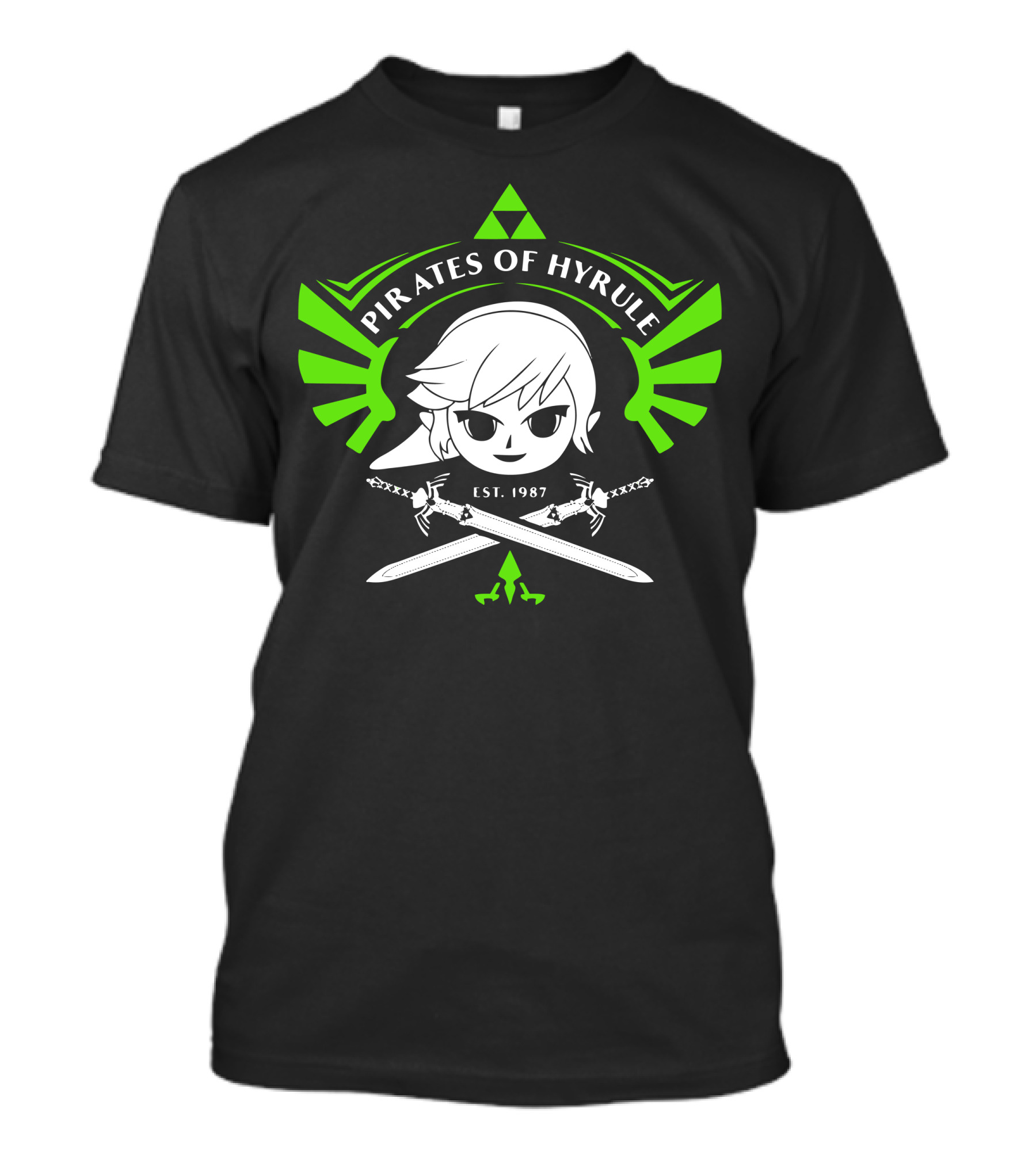 Pirates Of Hyrule Est. 1987 Triforce Swords T-Shirt