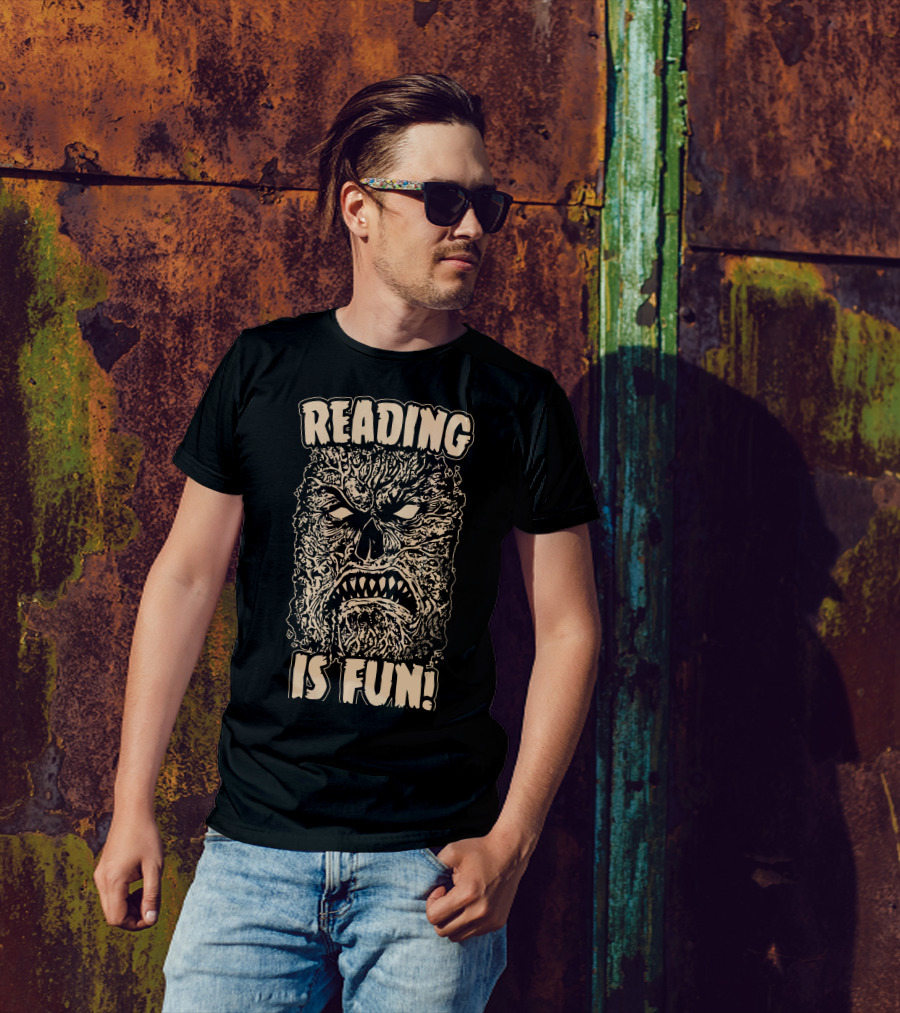 Reading Is Fun Necronomicon Face T-Shirt
