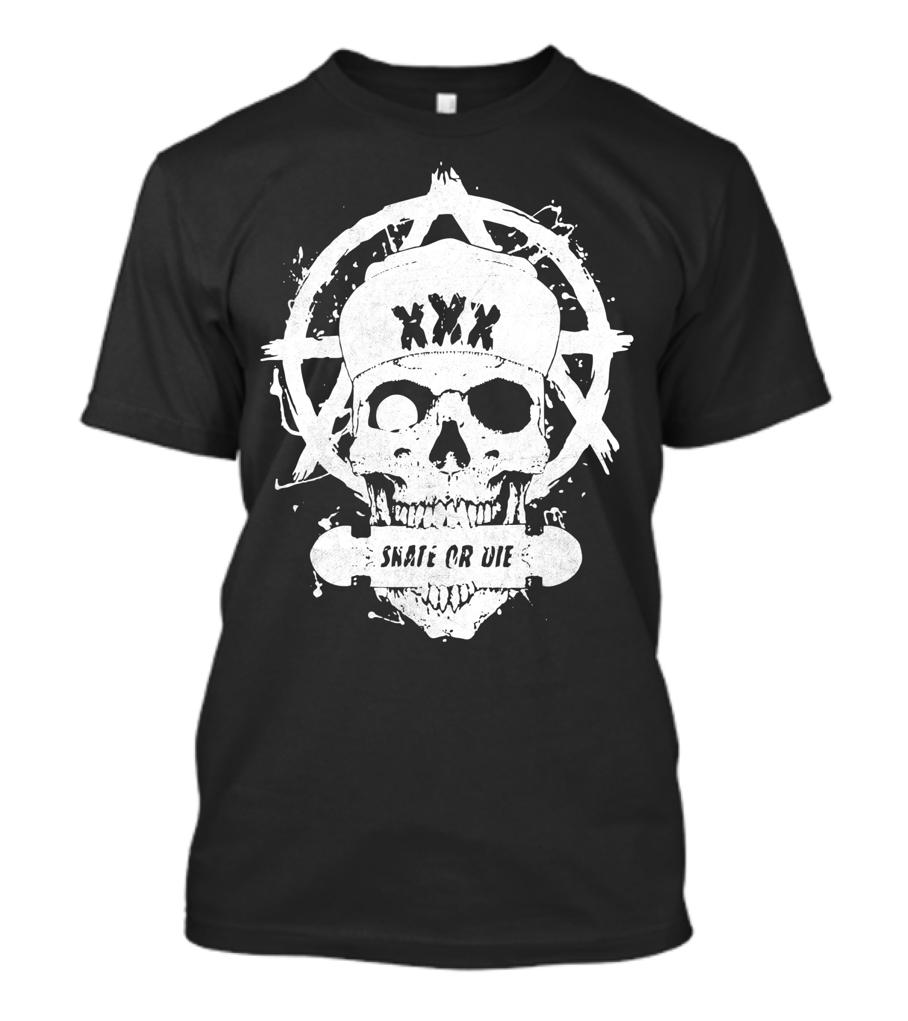 Skate Or Die Skull XXX T-Shirt