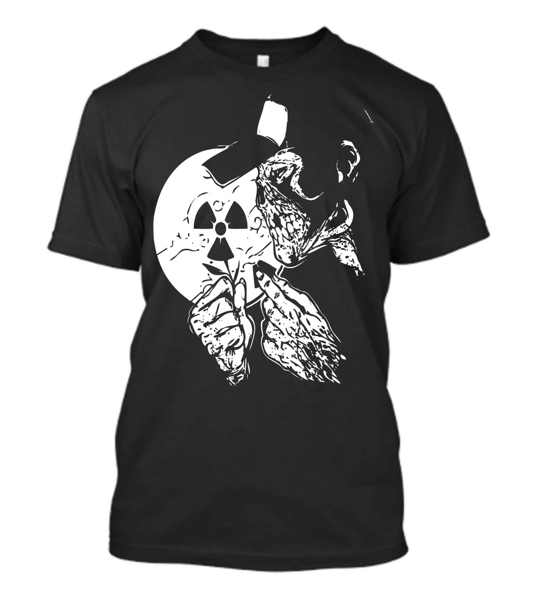 Smoke Man Radioactive Skull Mask T-Shirt