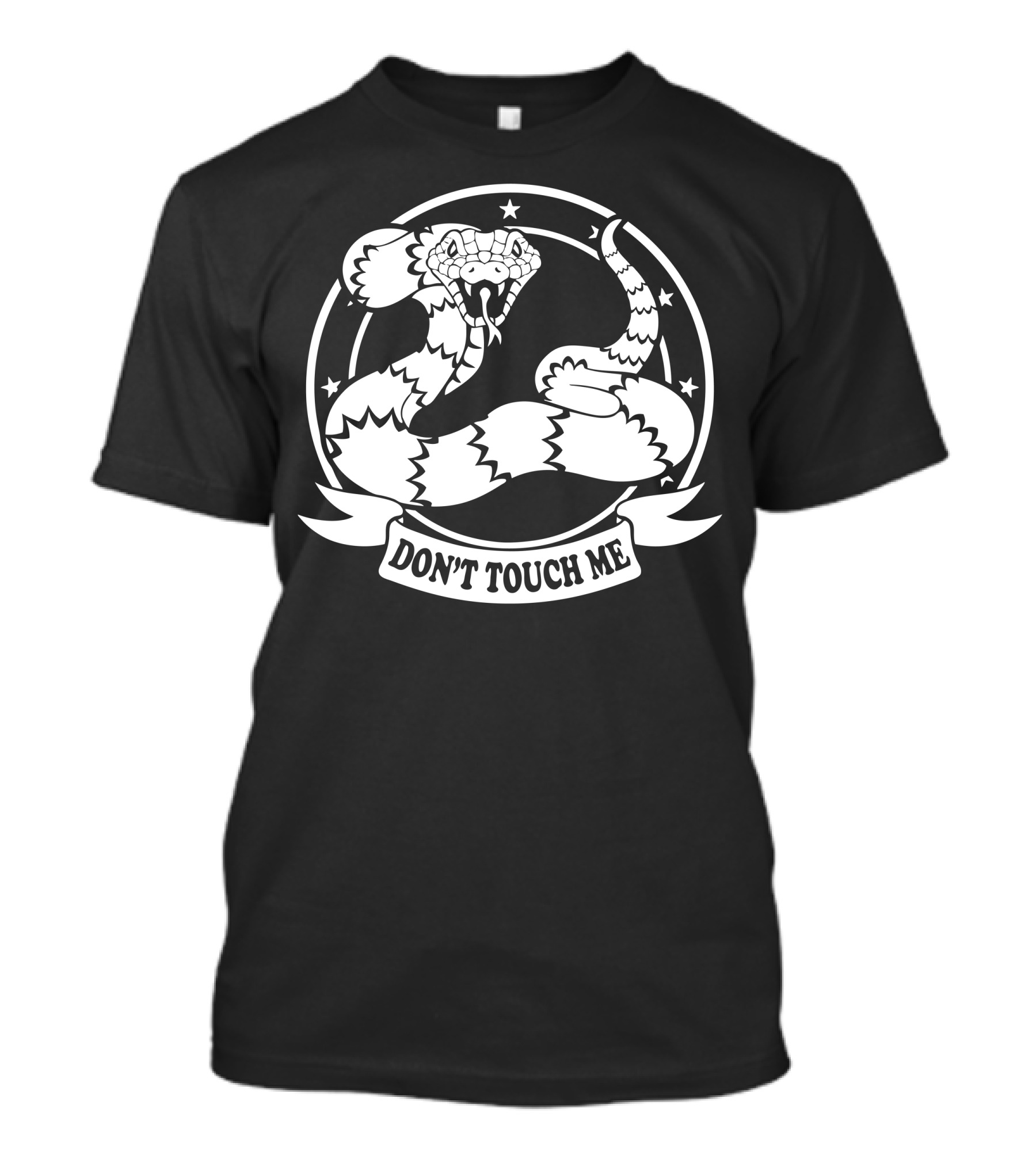 Snake Don't Touch Me Star Circle Emblem T-Shirt