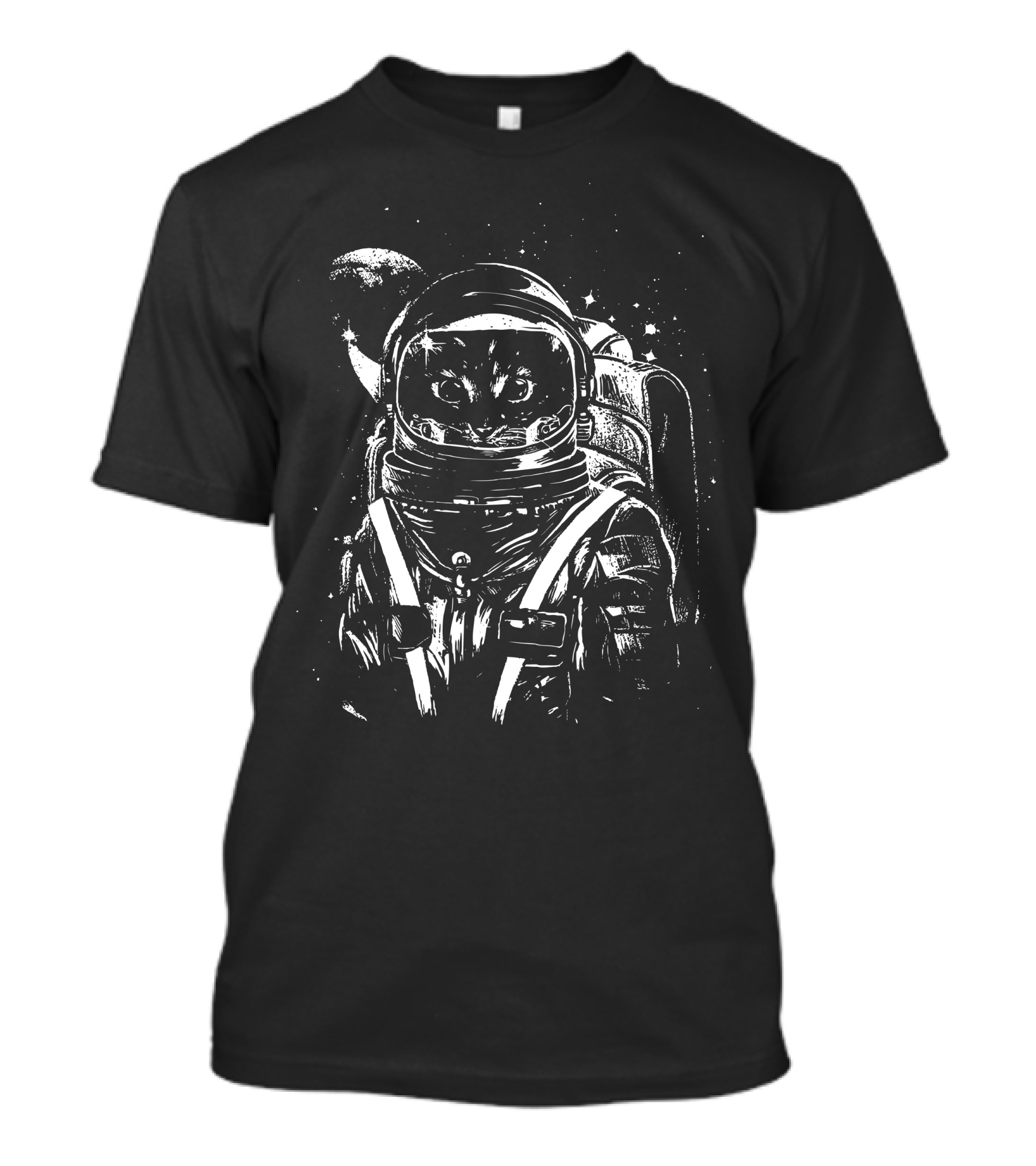 Space Mission Cat Astronaut Galaxy Adventure T-Shirt