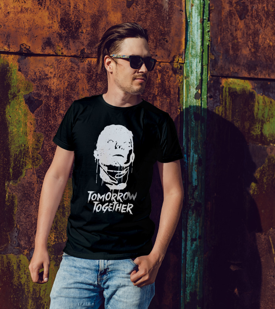 Tomorrow Together White Face Dripping T-Shirt