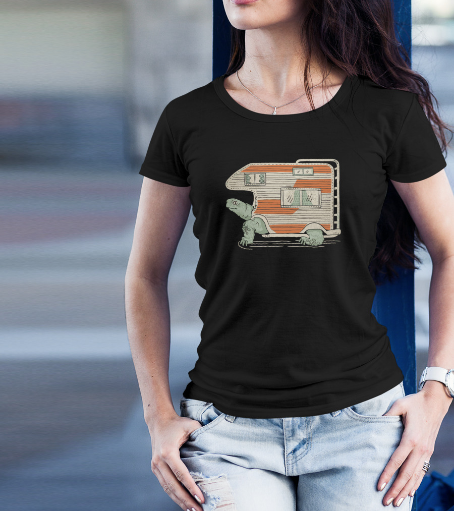 Turtle Camper Retro RV T-Shirt