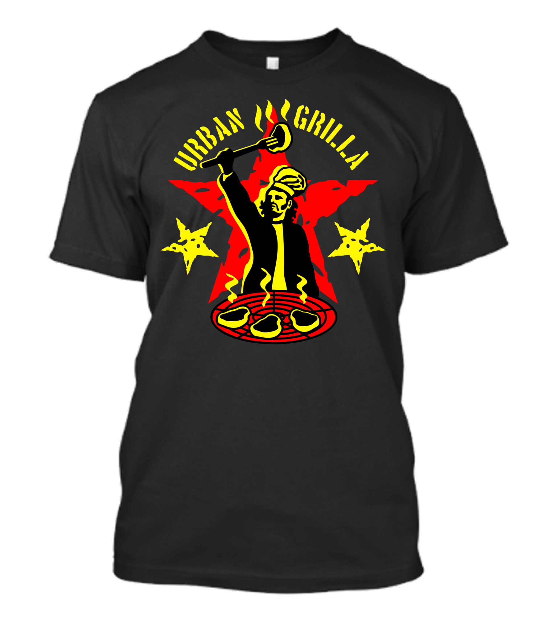 Urban Grilla Revolution Star BBQ Chef T-Shirt