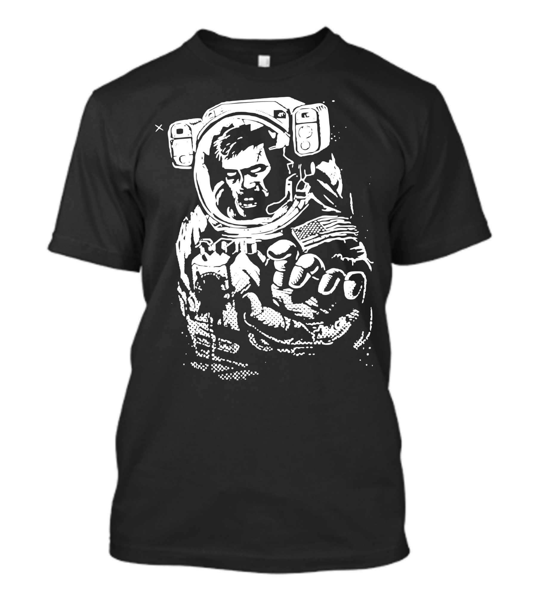 Zombie Astronaut In Space Helmet Reaching Out T-Shirt