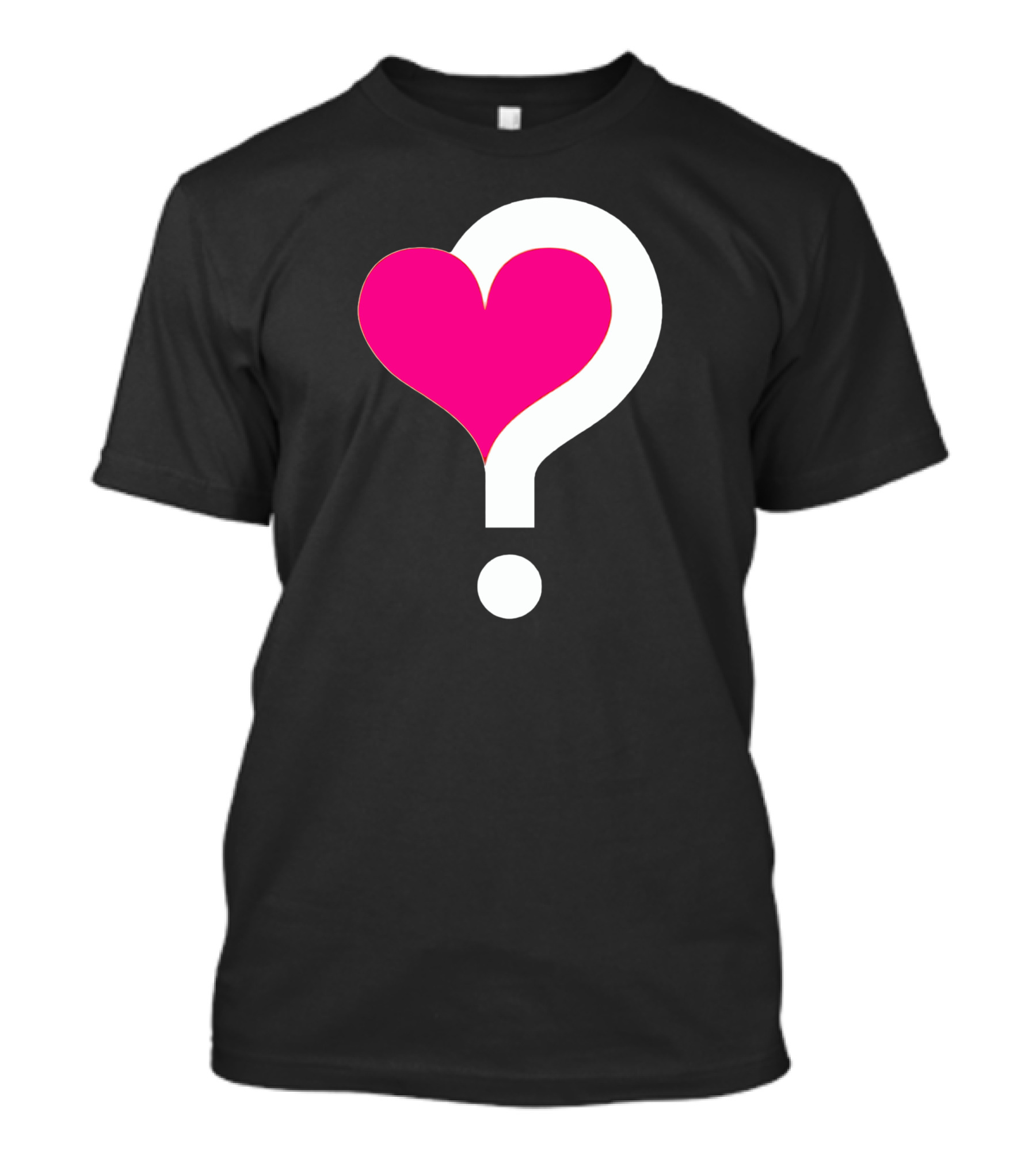Who Could Captivate My Heart Question Mark Heart T-Shirt