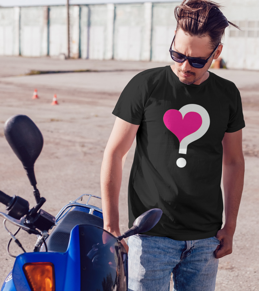 Who Could Captivate My Heart Question Mark Heart T-Shirt