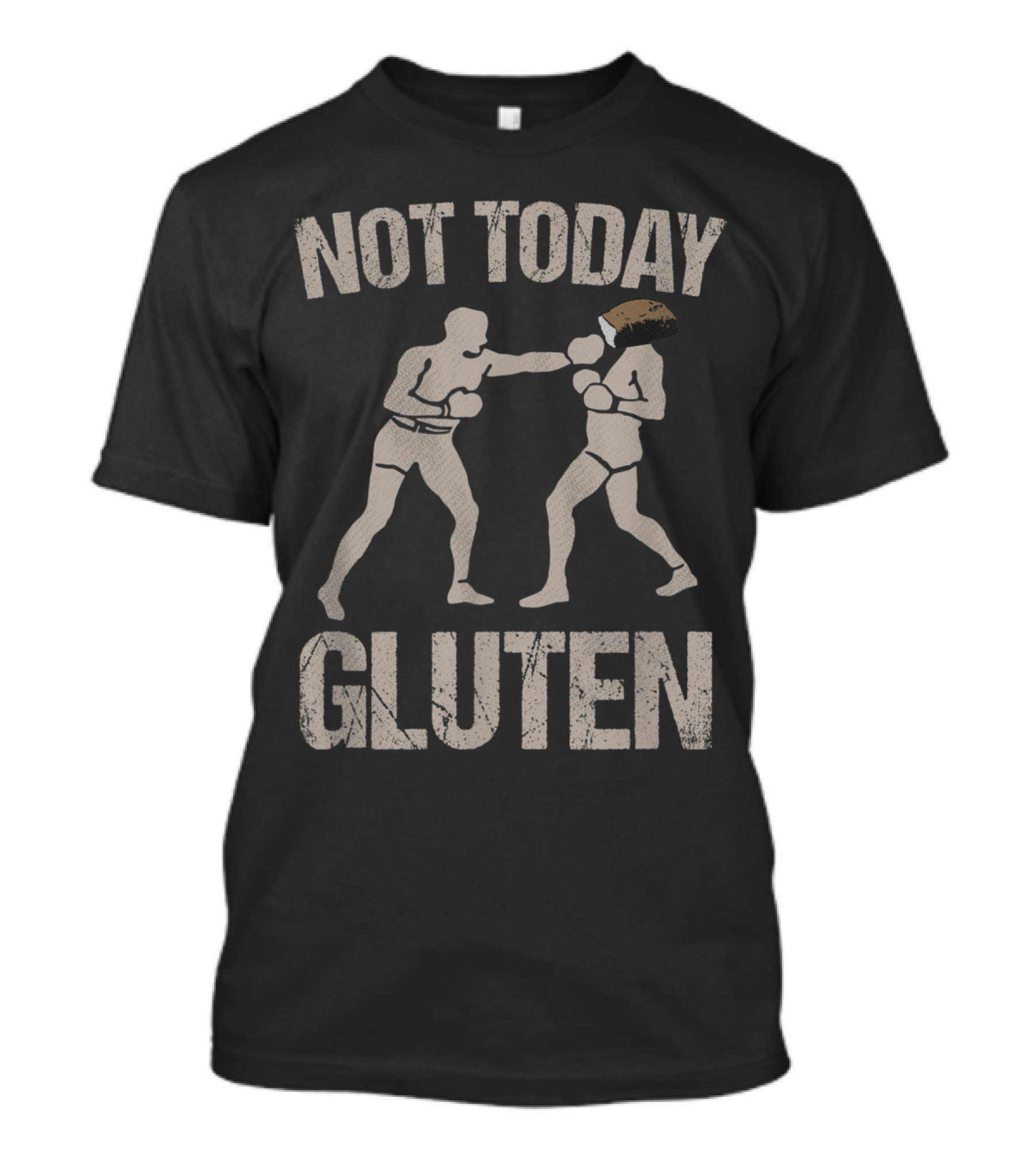 Not Today Gluten Boxer Celiac Disease Awareness T-Shirt