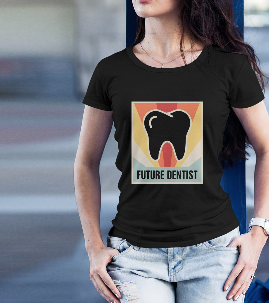 Future Dentist Retro Tooth T-Shirt