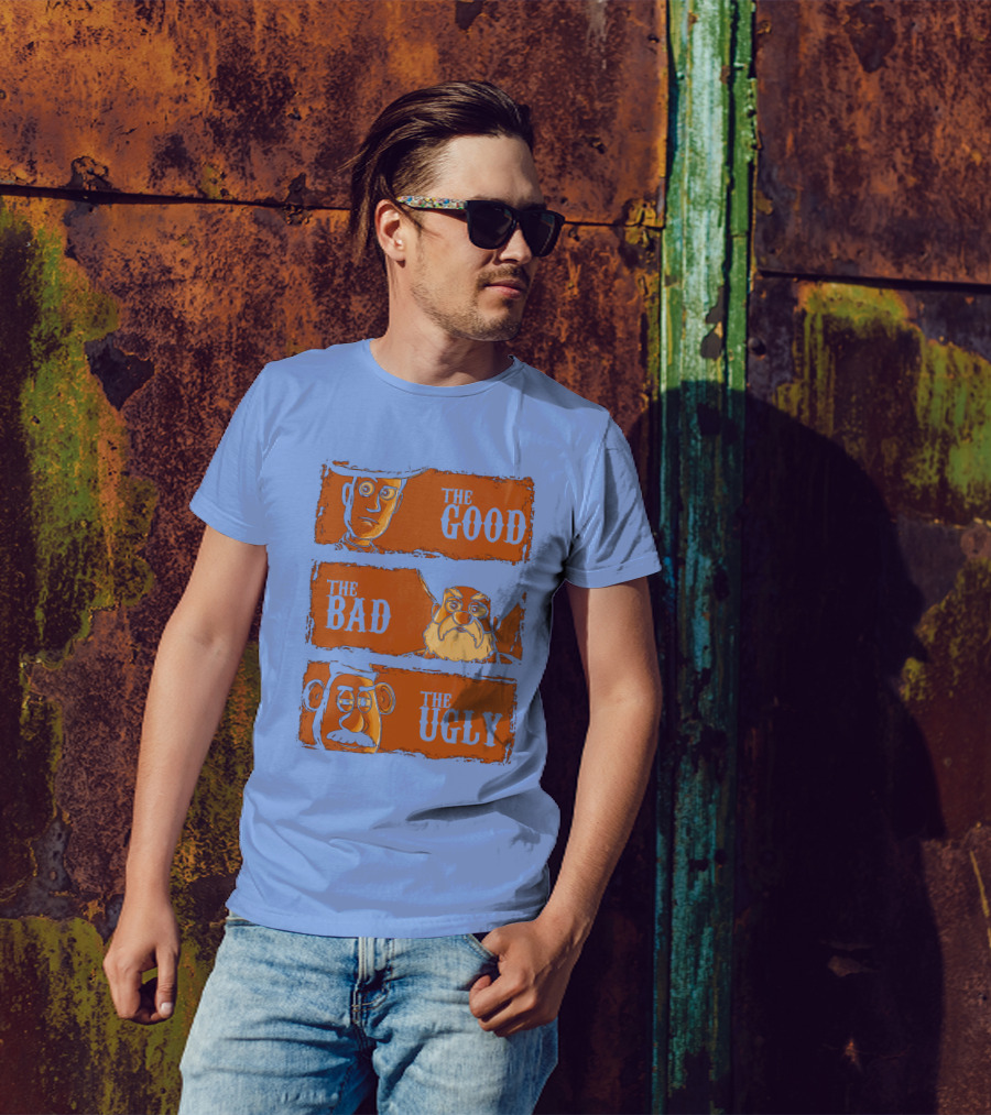 The Good Bad And Ugly Potato Toy Parody Icons T-Shirt