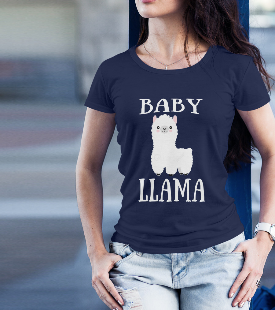 Baby Llama Cute Cartoon Alpaca T-Shirt