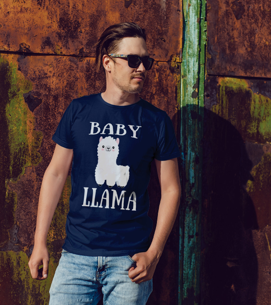Baby Llama Cute Cartoon Alpaca T-Shirt