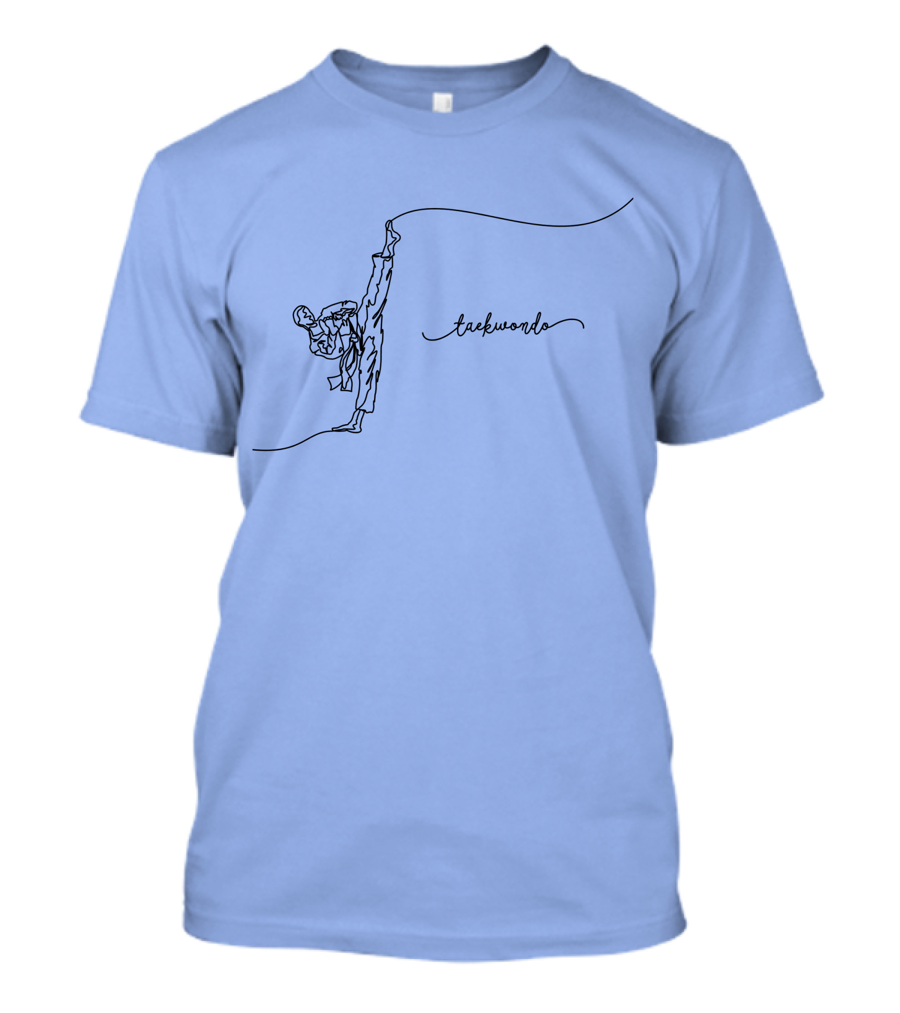 Taekwondo Martial Arts High Kick Line T-Shirt