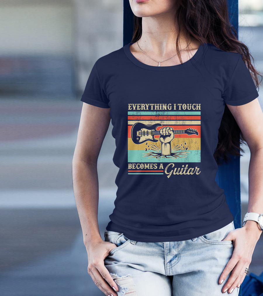 Everything I Touch Becomes A Guitar Vintage Rock And Roll T-Shirt