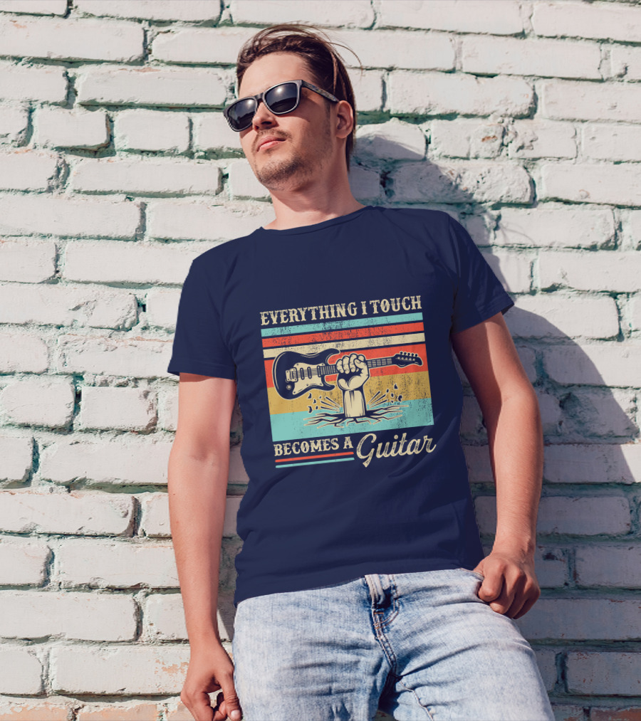 Everything I Touch Becomes A Guitar Vintage Rock And Roll T-Shirt