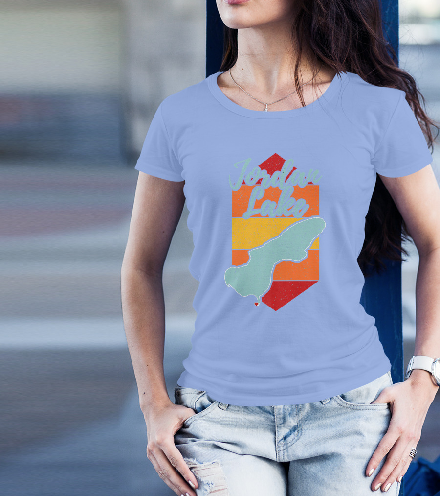 Jordan Lake Retro Map Stripes T-Shirt