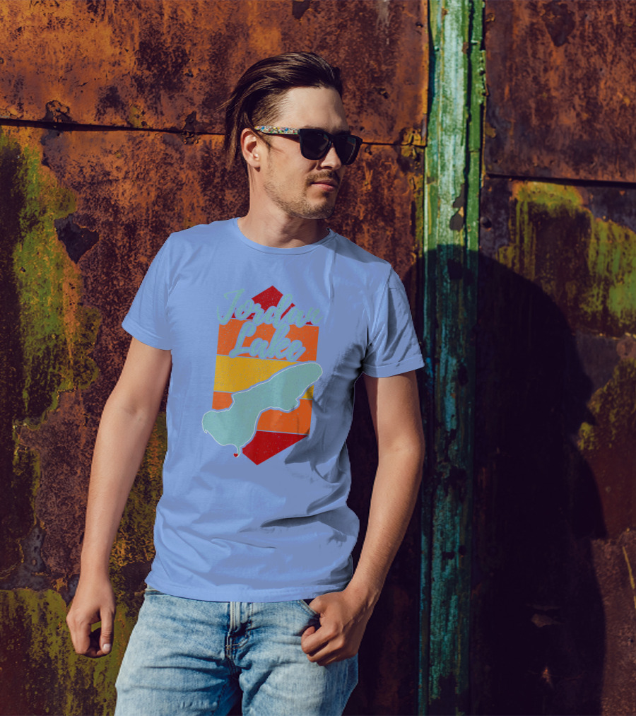 Jordan Lake Retro Map Stripes T-Shirt