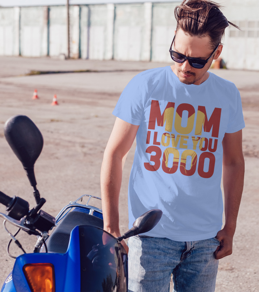 Mom I Love You 3000 Iron Man Mask Avengers Endgame T-Shirt