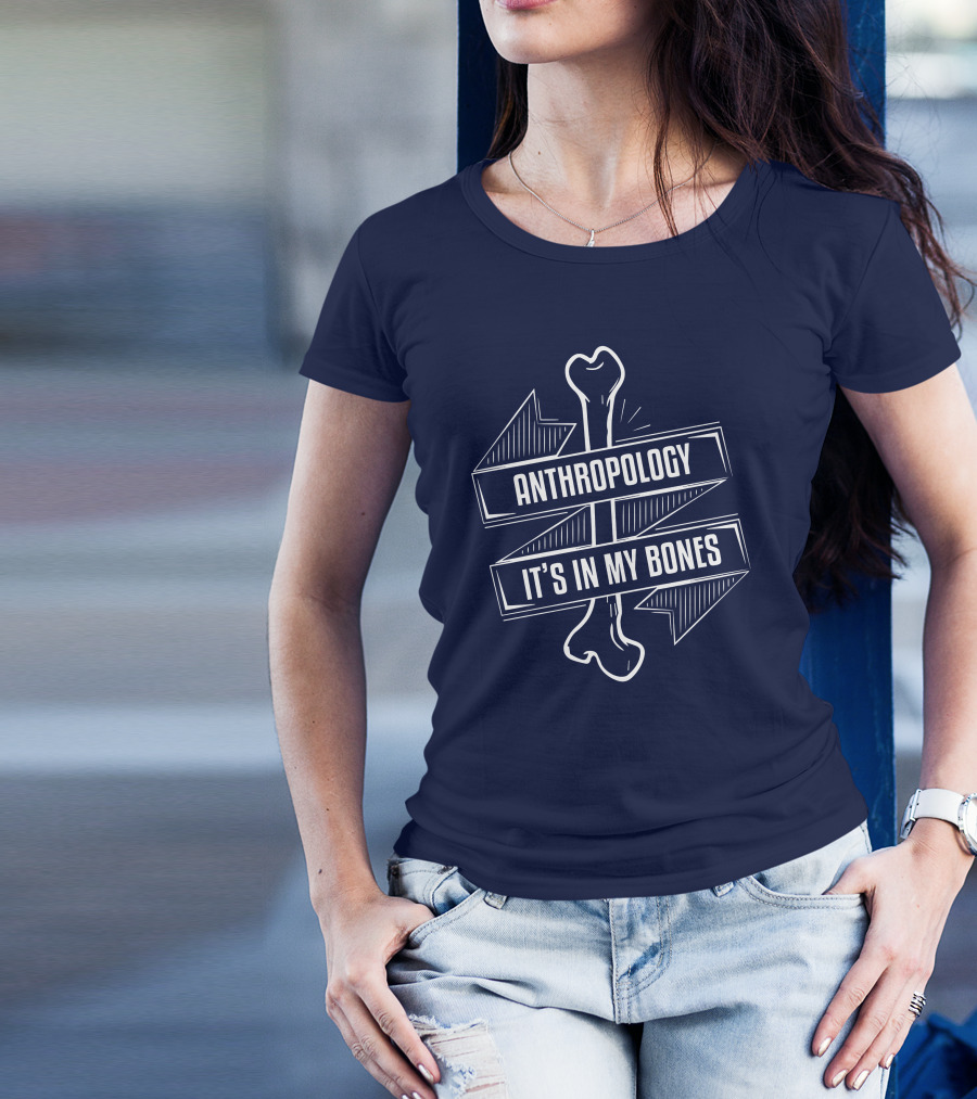 BLACK Anthropology It's In My Bones Anthropologist T-Shirt