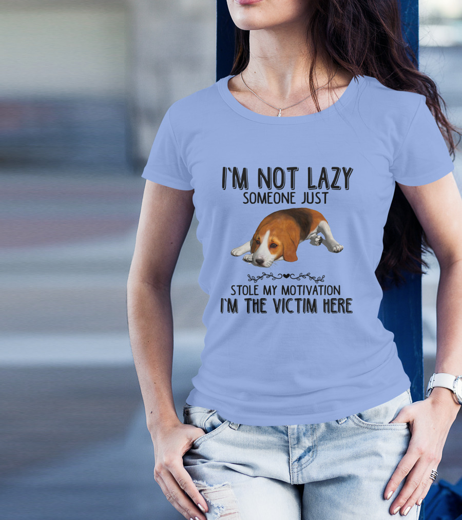 I'm Not Lazy Someone Just Stole My Motivation I'm The Victim Here Beagle T-Shirt