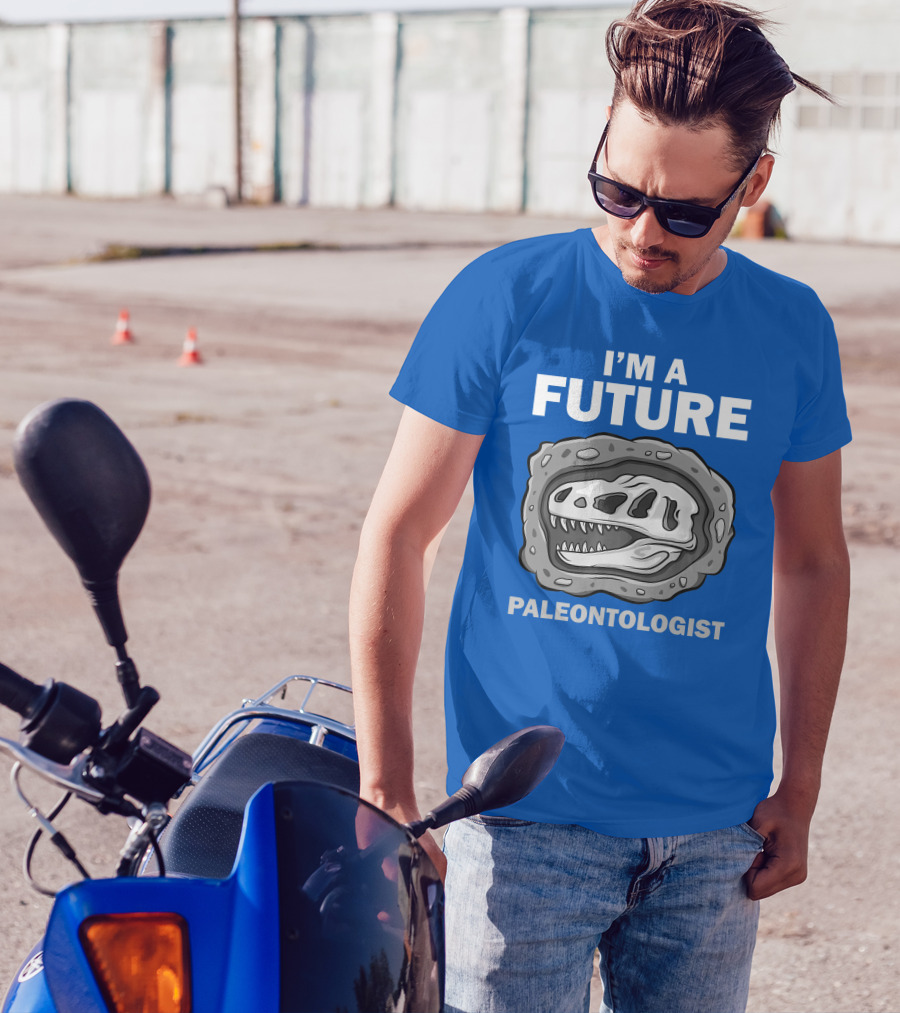 I'm A Future Paleontologist Dinosaur Skull Boys Paleontology T-Shirt