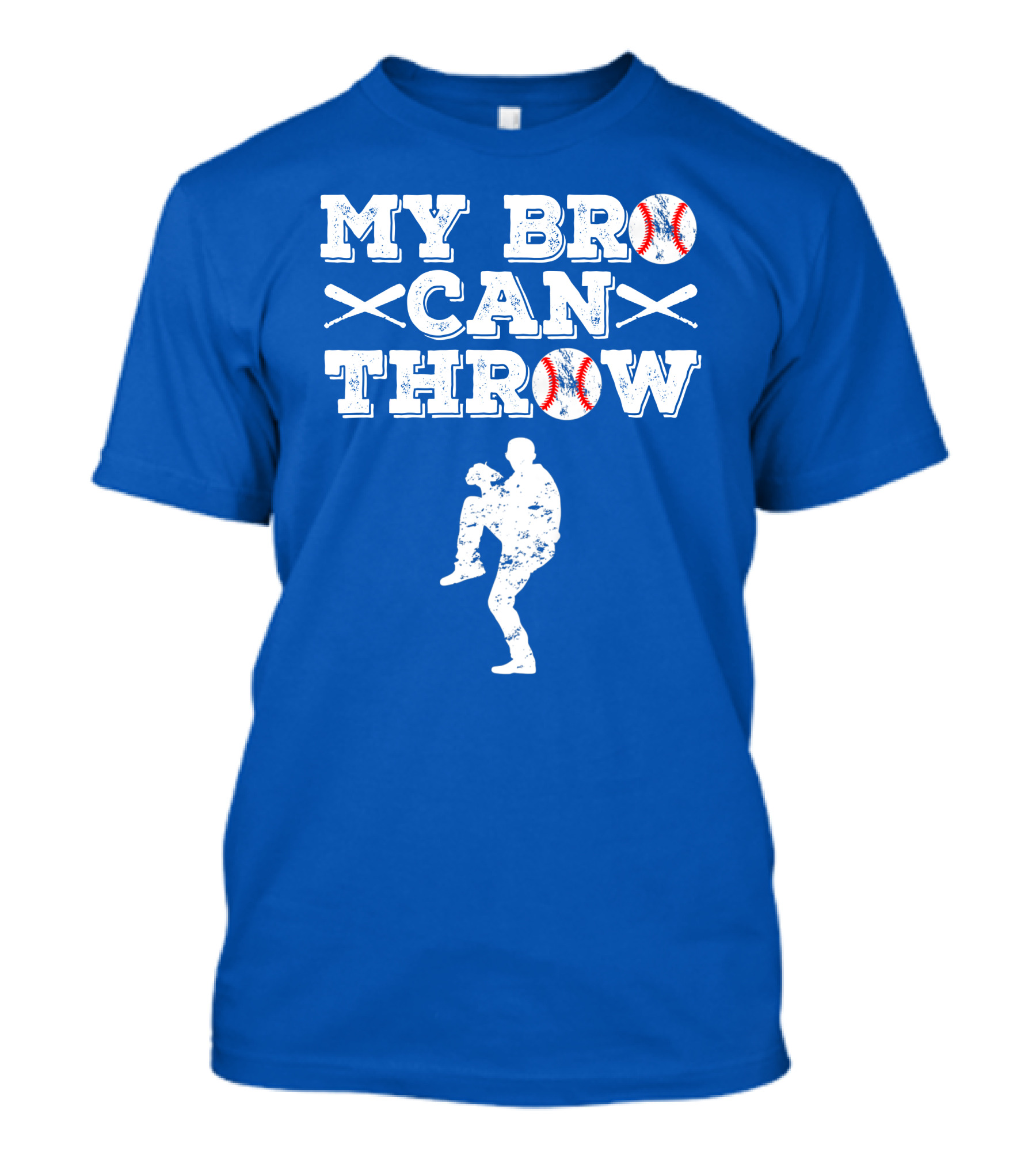 My Bro Can Throw Funny Baseball Pitcher Brother Sister T-Shirt