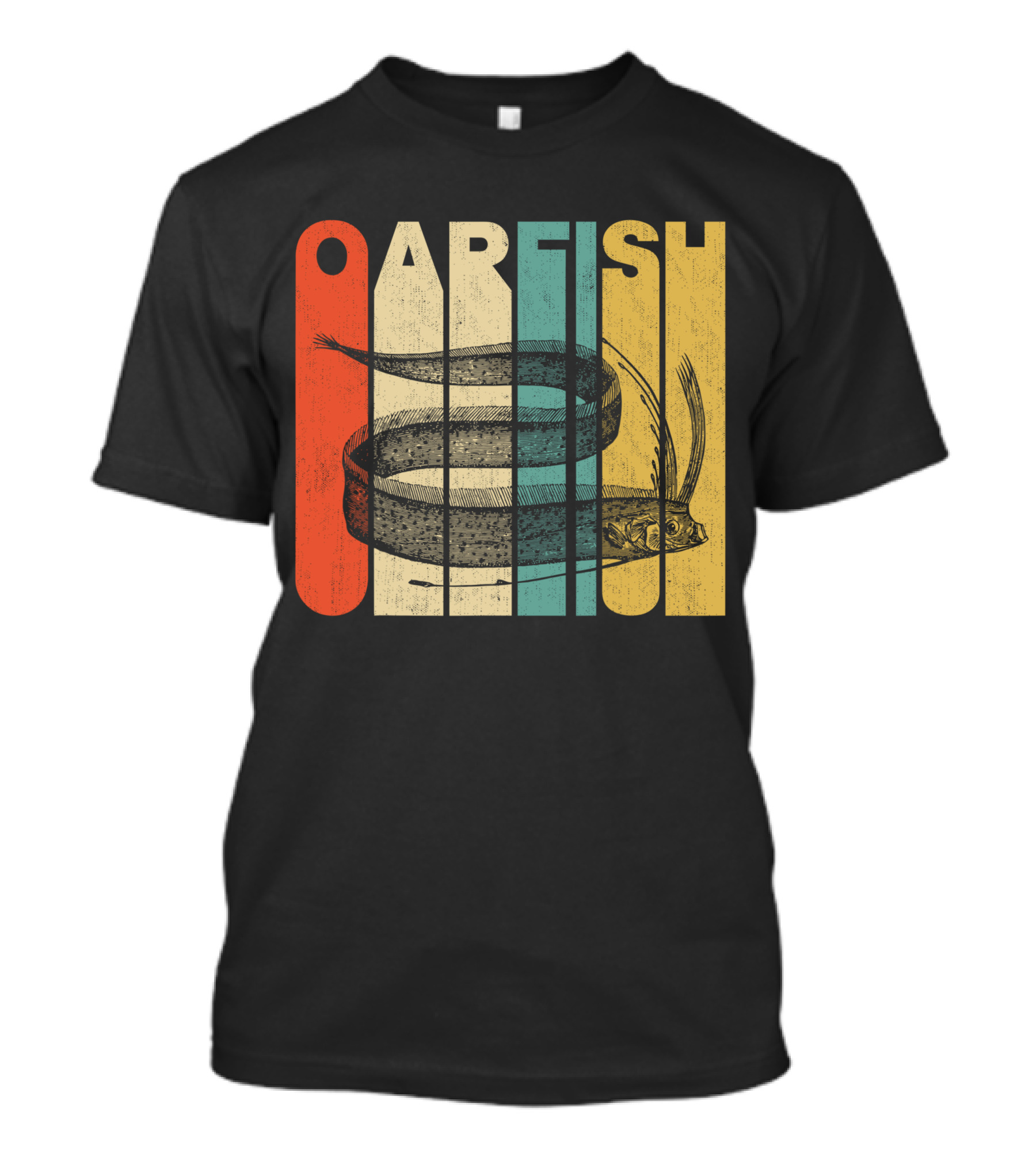 Oarfish Retro Vintage Striped T-Shirt