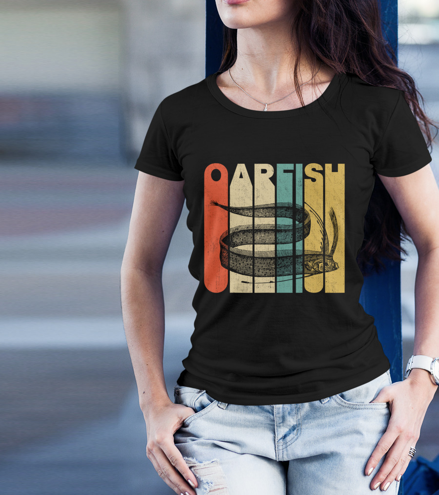 Oarfish Retro Vintage Striped T-Shirt