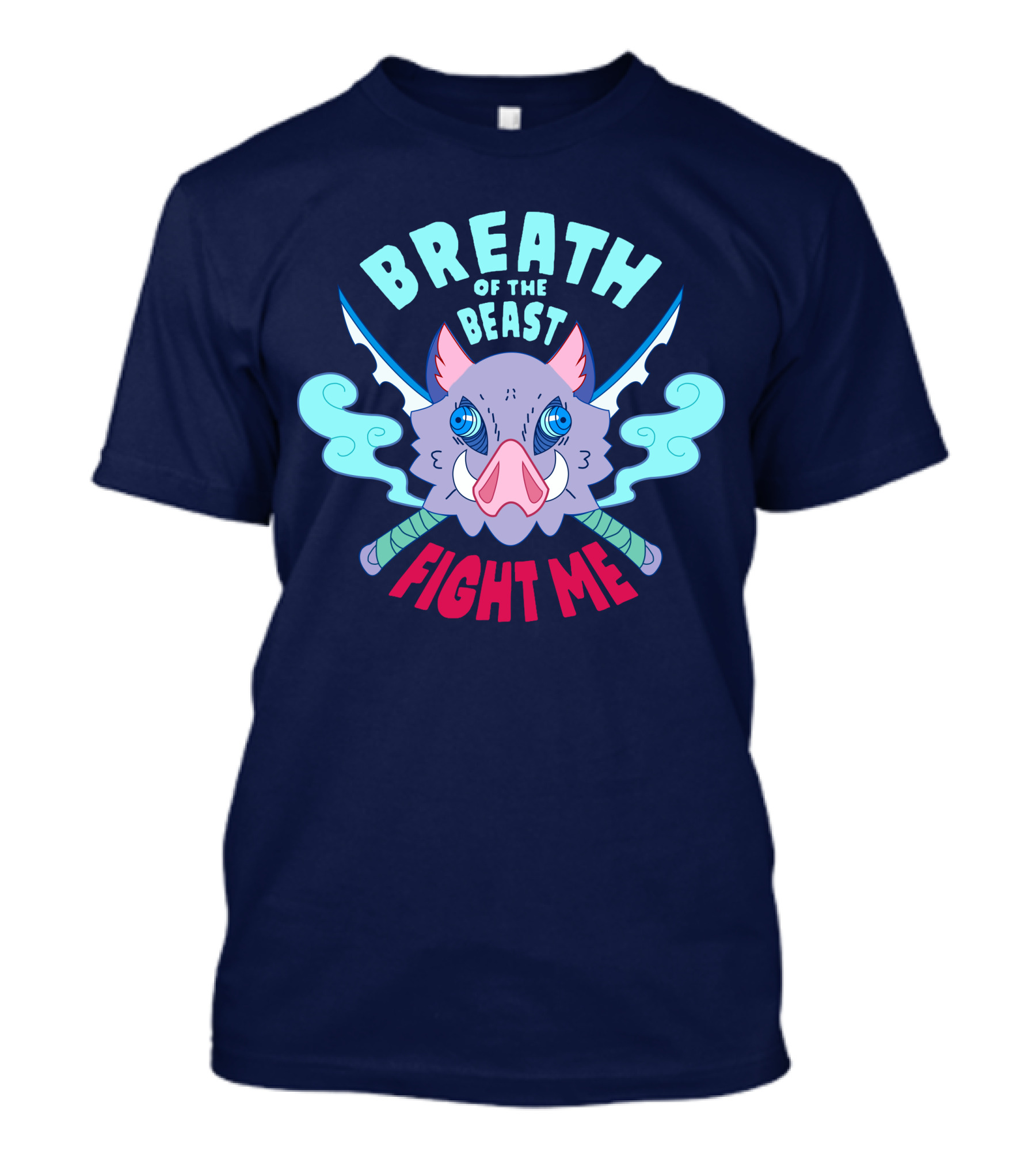 Breath Of The Beast Fight Me Demon Anime Character T-Shirt