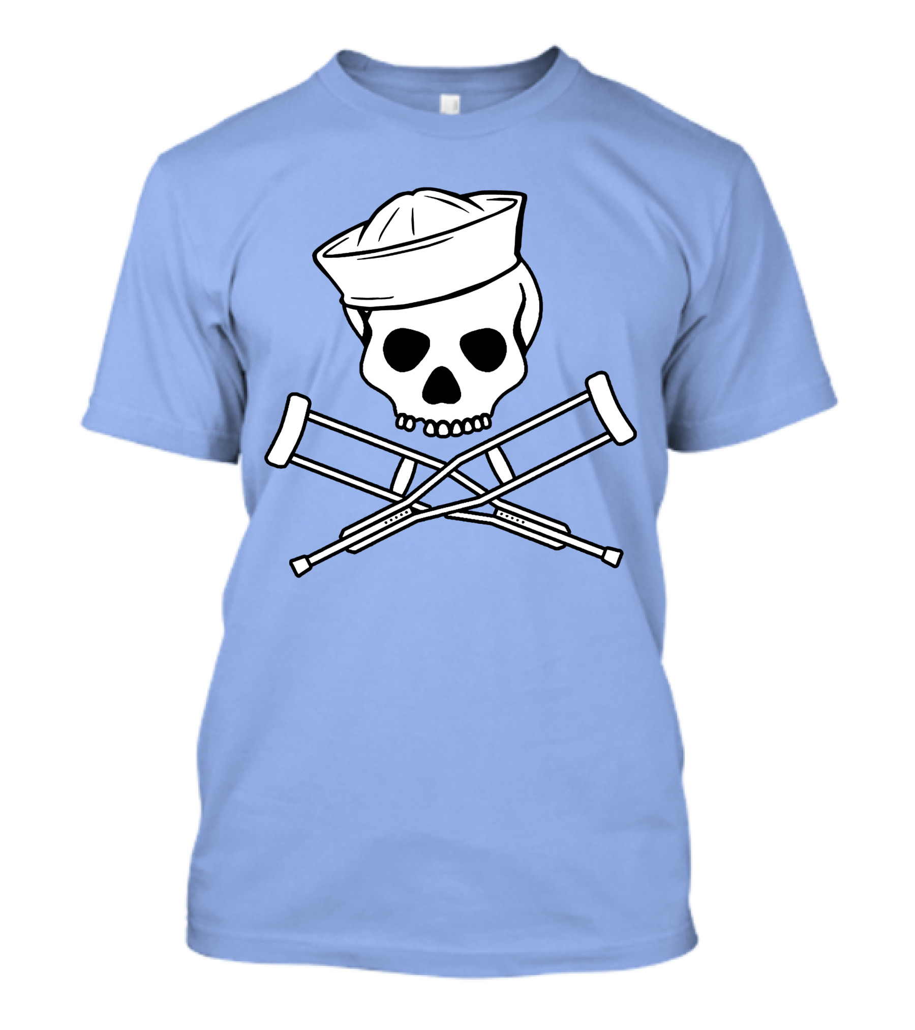 Mtv Music Television Sailor Skull Crossed Crutches Jackass T-Shirt
