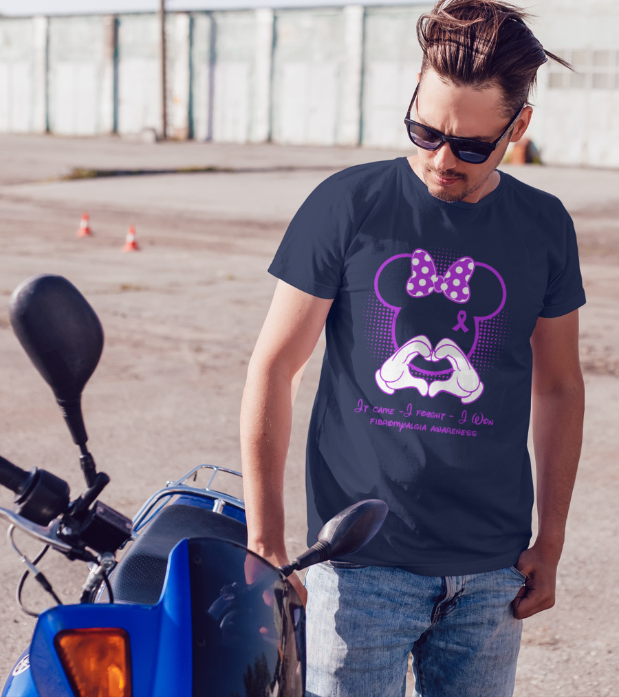 It Came I Fought I Won Fibromyalgia Awareness T-Shirt