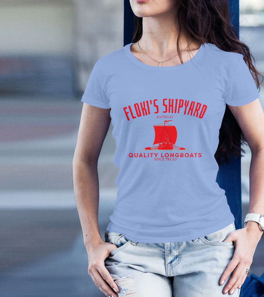 Floki's Shipyard Kattegat Quality Longboats Since 793 AD T-Shirt