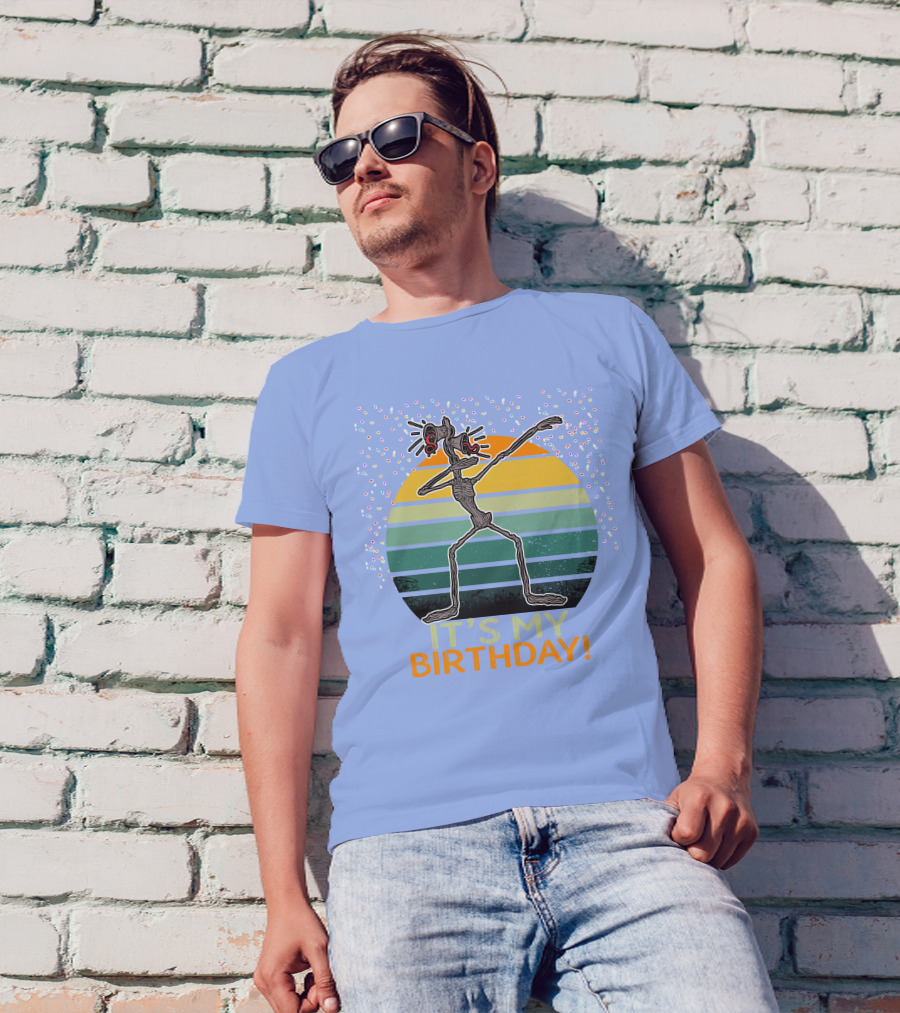 It's My Birthday Creepy Dabbing Siren Head T-Shirt