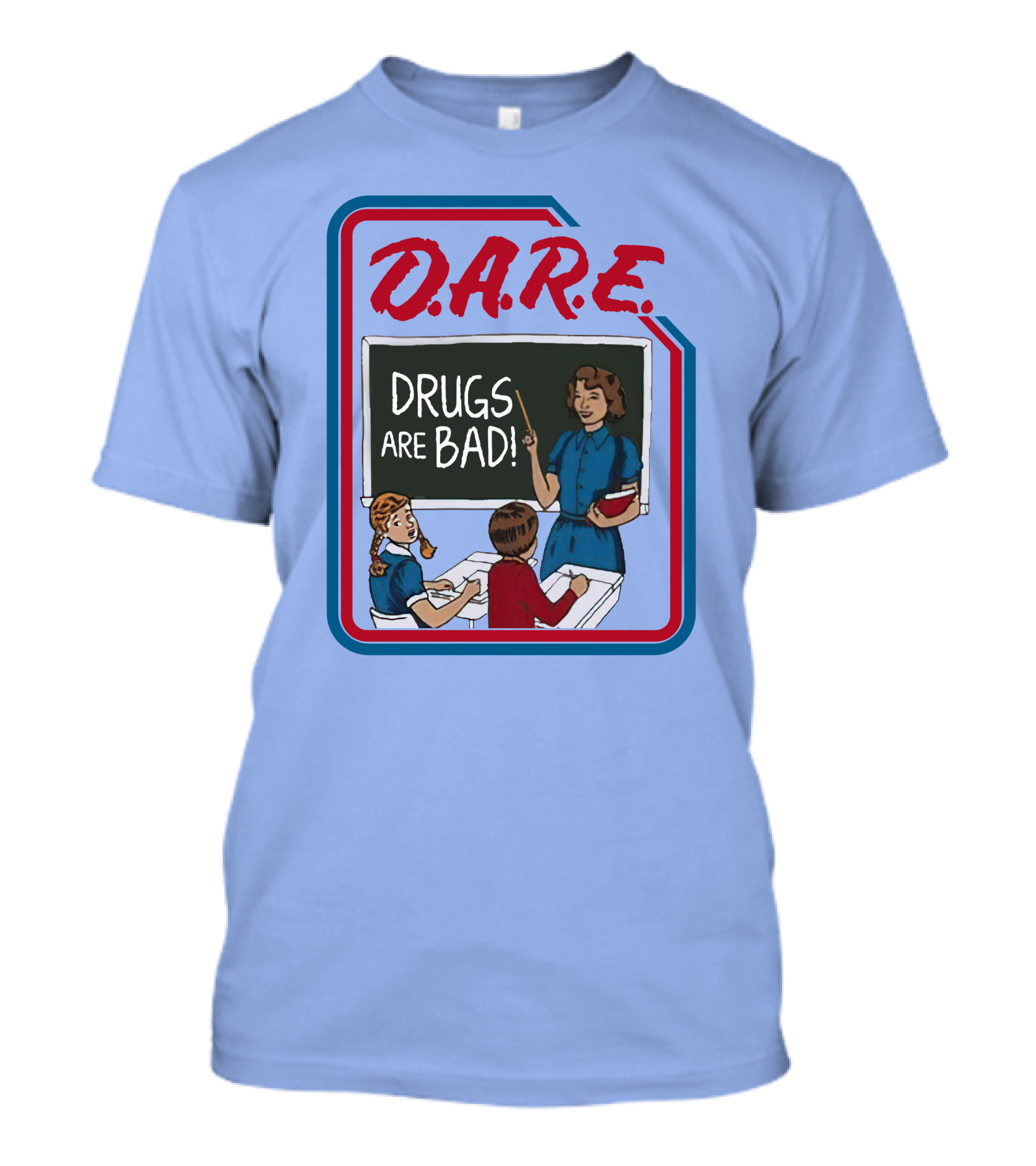 D.A.R.E. Drugs Are Bad Classroom Scene T-Shirt