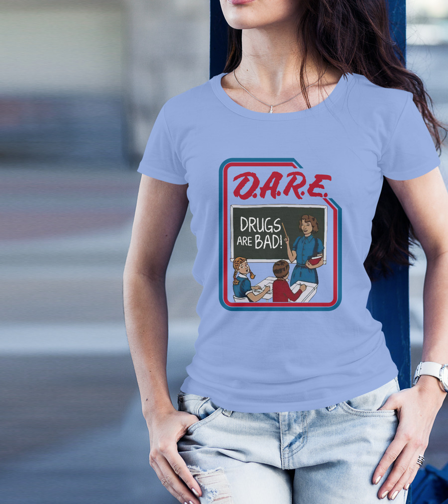 D.A.R.E. Drugs Are Bad Classroom Scene T-Shirt