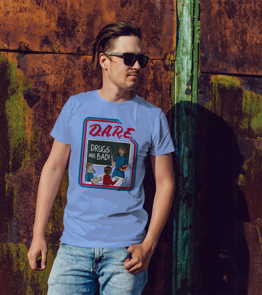 D.A.R.E. Drugs Are Bad Classroom Scene T-Shirt