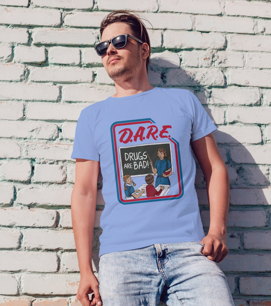 D.A.R.E. Drugs Are Bad Classroom Scene T-Shirt
