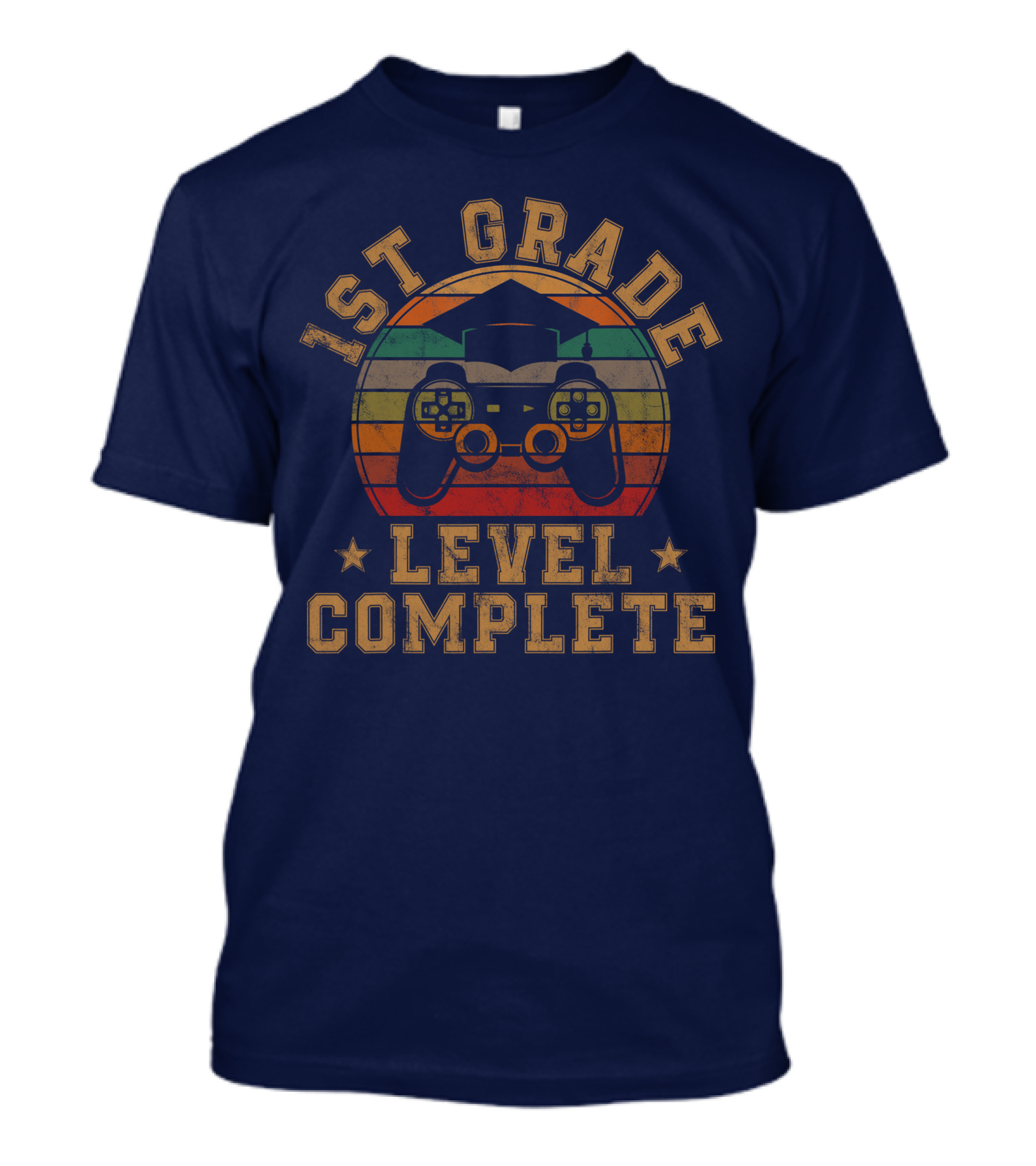 1st Grade Level Complete Video Gamer Graduation Achievement T-Shirt