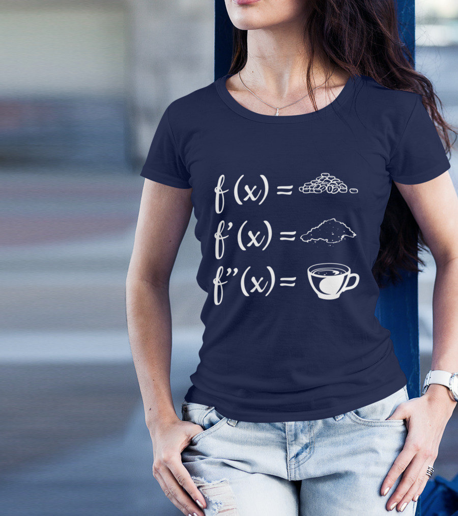 Coffee Calculus Teacher Mathematics F(x) Coffee Cup Iconic Symbols T-Shirt