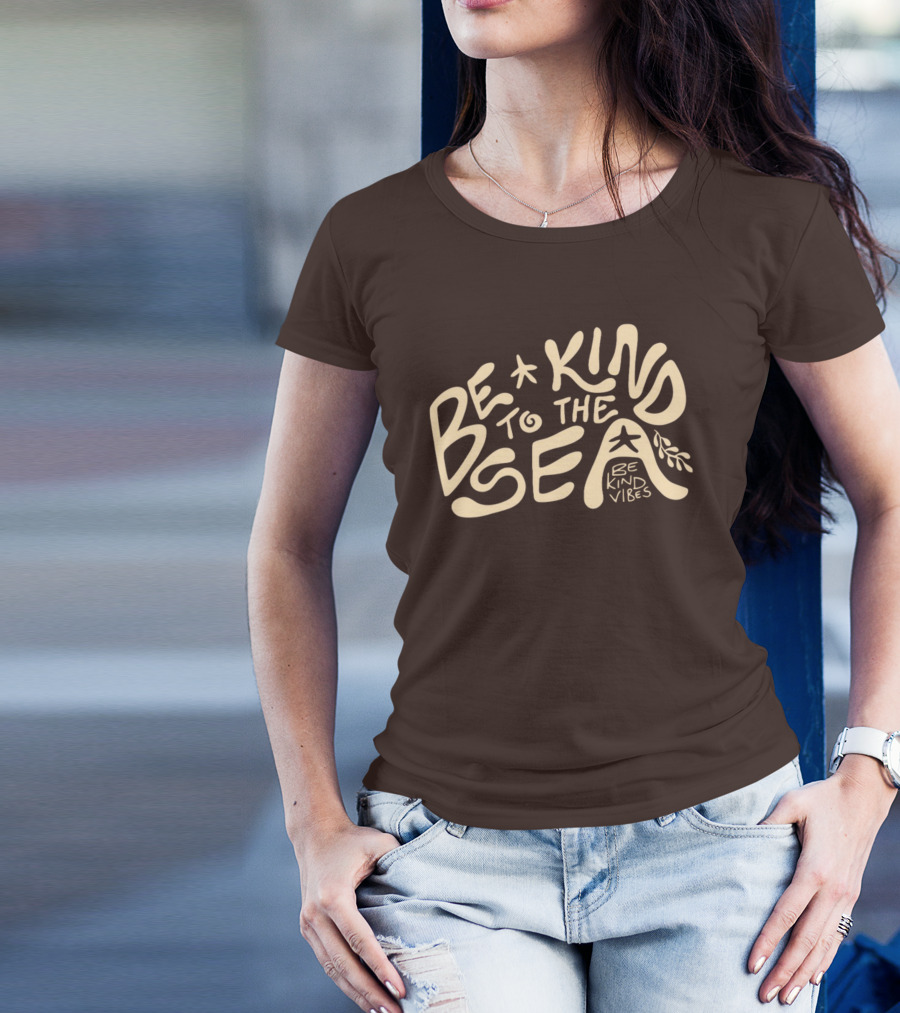 Be Kind Vibes Be Kind To The Sea Starfish Plant Emphasis T-Shirt